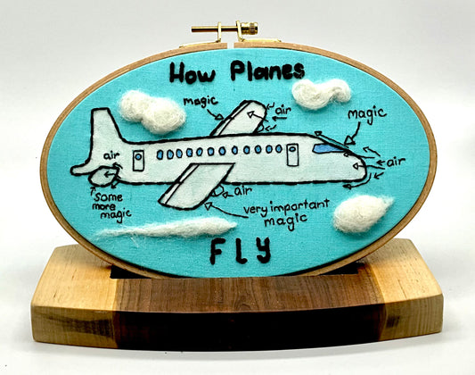 How Planes Fly 7" oval hoop